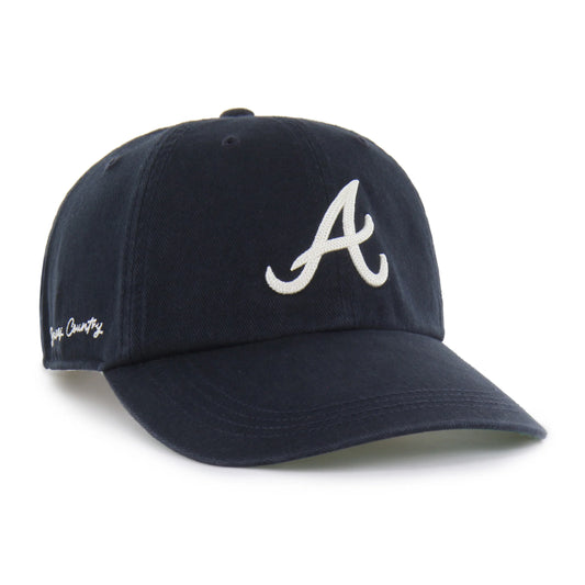 ATLANTA BRAVES CHAIN SIDE STITCH '47 CLEAN UP LONG VISOR