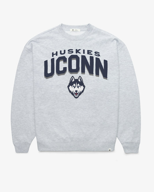 CONNECTICUT HUSKIES UCONN CAMPUS ARCH CLOUD '47 OVERSIZED CREW WOMENS