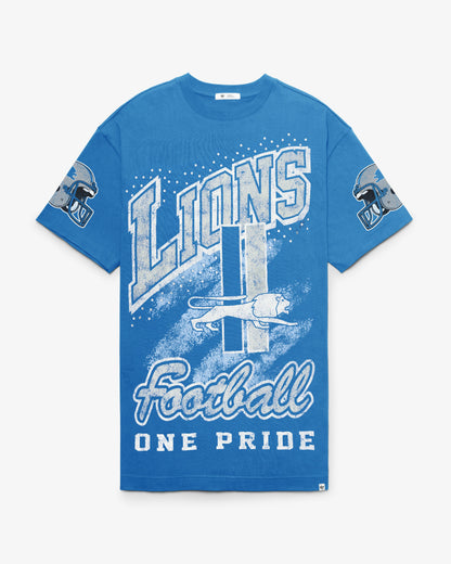 DETROIT LIONS HISTORIC GEMSTONE SWASH '47 WOMEN'S T-SHIRT DRESS