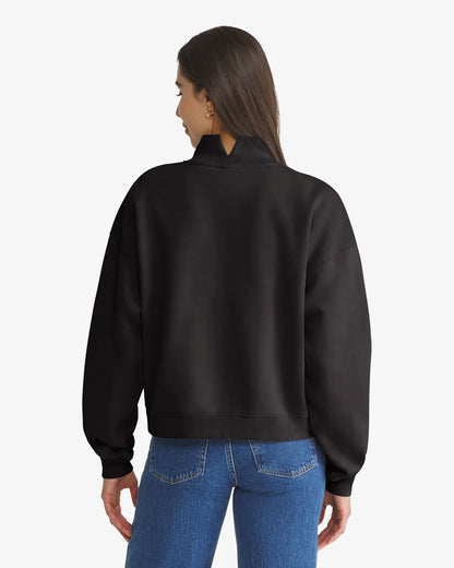 CAROLINA PANTHERS VANTAGE '47 WOMEN'S MOCK NECK PULLOVER