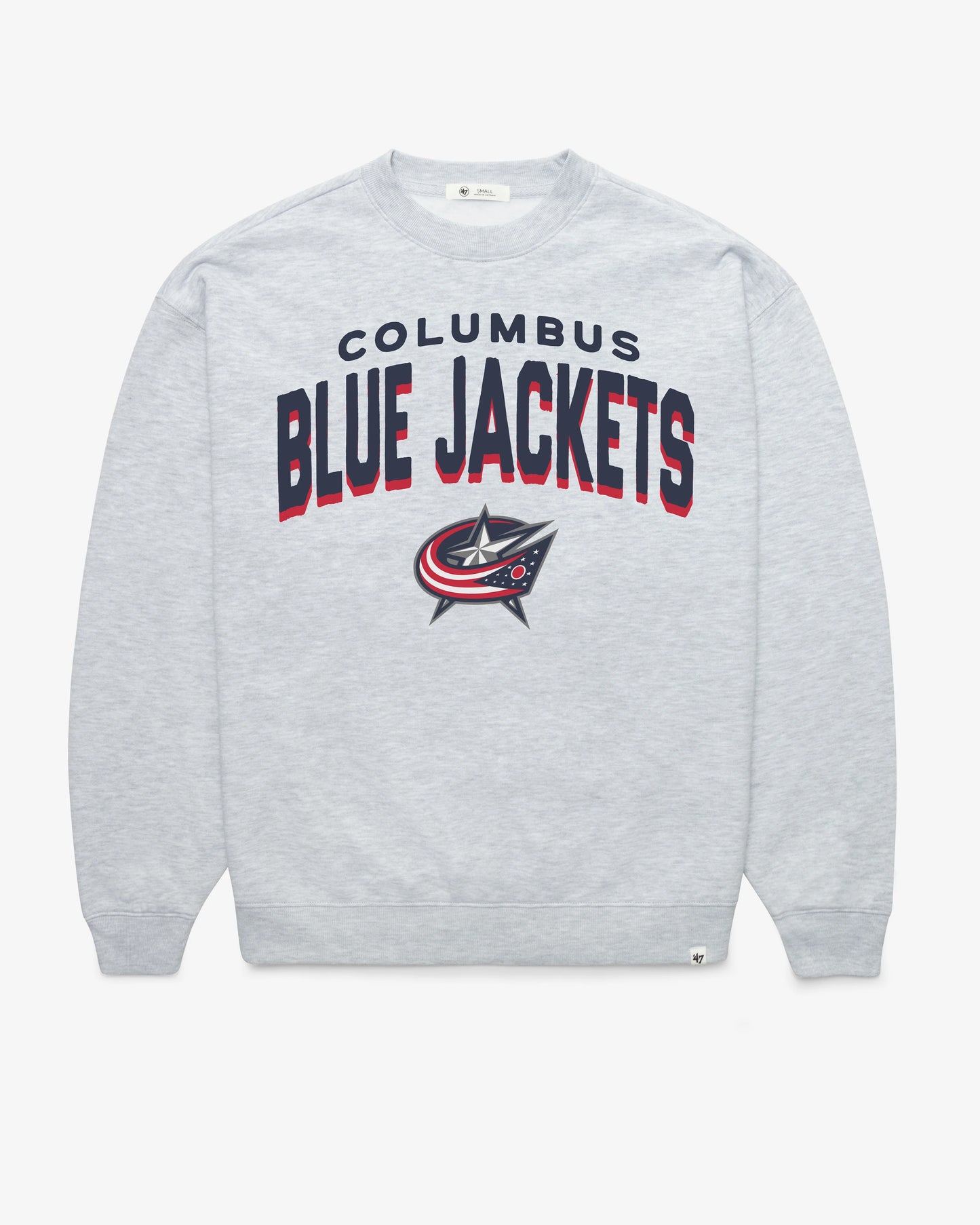 COLUMBUS BLUE JACKETS CAMPUS ARCH CLOUD '47 OVERSIZED CREW WOMENS