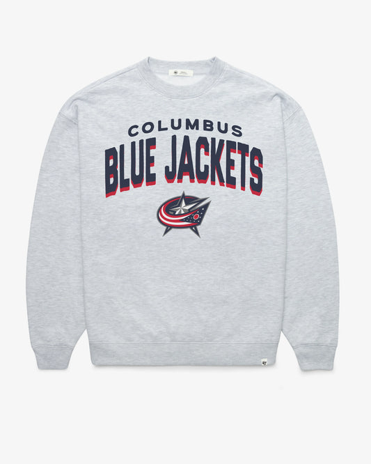 COLUMBUS BLUE JACKETS CAMPUS ARCH CLOUD '47 OVERSIZED CREW WOMENS