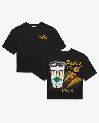 SAN DIEGO PADRES GRAB 'N GO '47 REED CITY TEE WOMEN