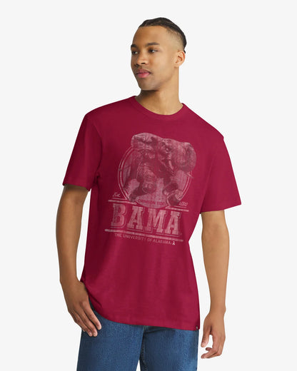 ALABAMA CRIMSON TIDE VINTAGE EMBLEM MARK '47 SCRUM TEE