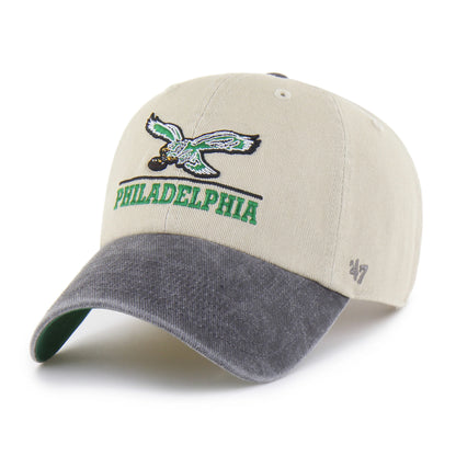PHILADELPHIA EAGLES HISTORIC LOGO LINE TWO TONE '47 CLEAN UP