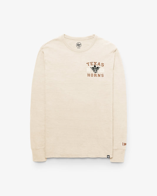 TEXAS LONGHORNS VINTAGE EGREMONT WELL WORN '47 HEAVY SLUB LONG SLEEVE TEE
