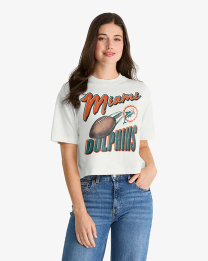 MIAMI DOLPHINS HISTORIC DIME TIME '47 REED CITY TEE WOMENS