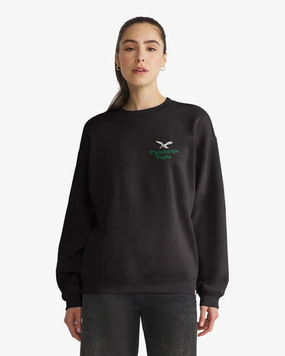 PHILADELPHIA EAGLES HISTORIC SHOUT IT OUT '47 OVERSIZED CREW WOMENS