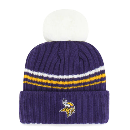 MINNESOTA VIKINGS FUZZY SCRIPT '47 WOMEN'S CUFF KNIT