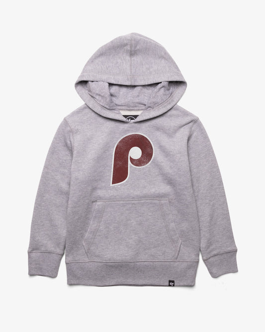 PHILADELPHIA PHILLIES DISTRESSED IMPRINT '47 KID'S HEADLNE HOOD