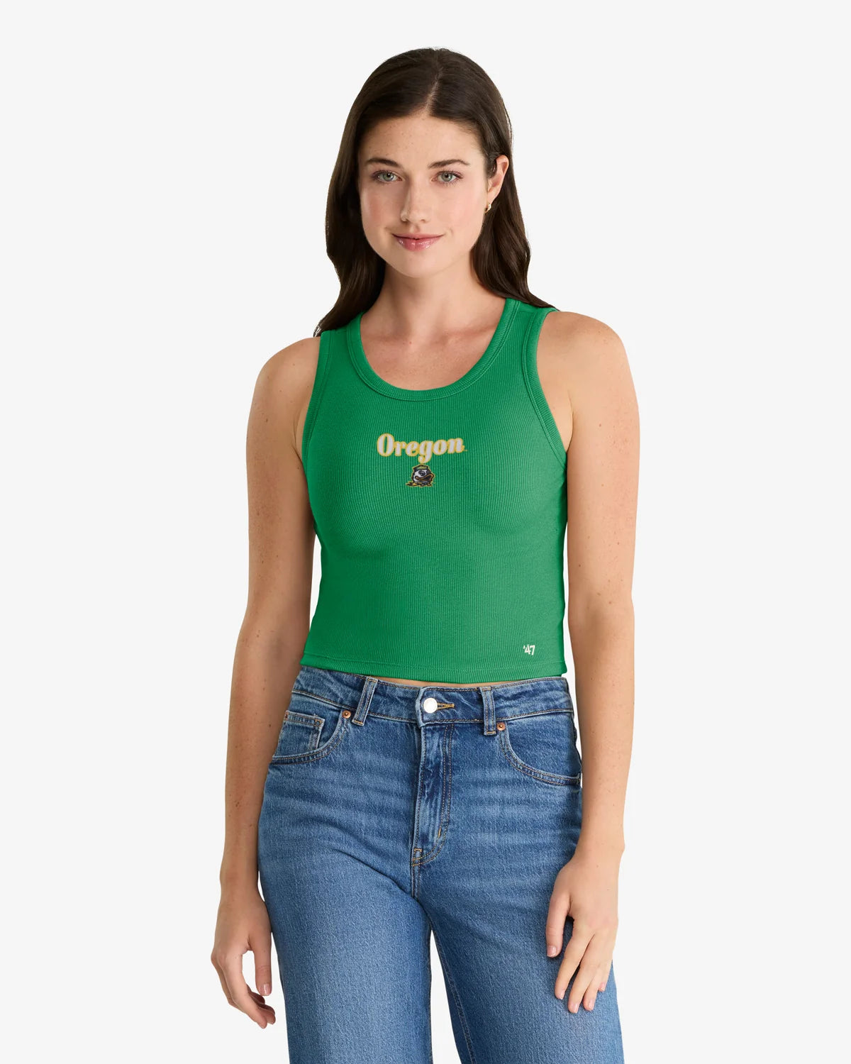 OREGON DUCKS STRAIGHT CUT '47 BABY RIB TANK WOMENS