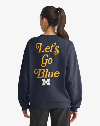 Michigan Wolverines Shout It Out '47 Oversized Crew Womens