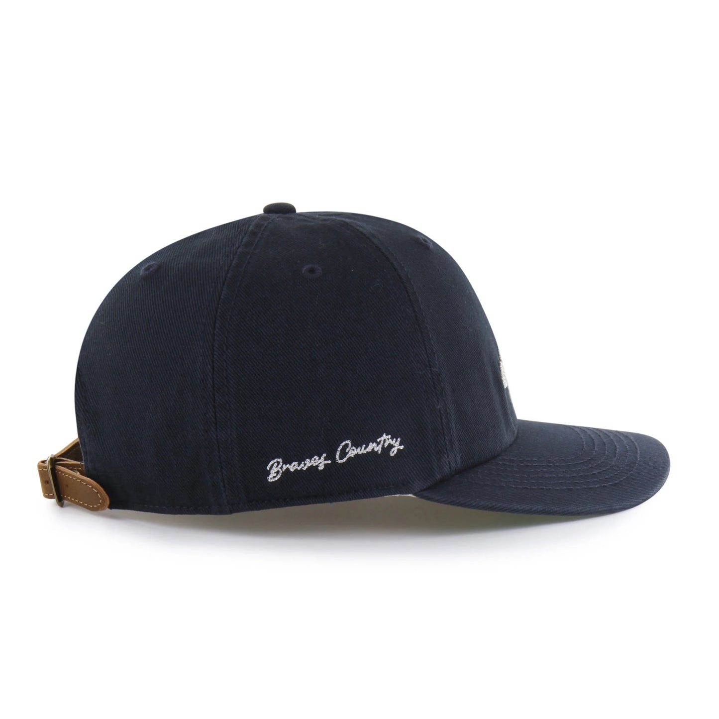ATLANTA BRAVES CHAIN SIDE STITCH '47 CLEAN UP FLAT BRIM