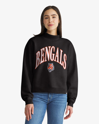 CINCINNATI BENGALS VANTAGE '47 WOMEN'S MOCK NECK PULLOVER