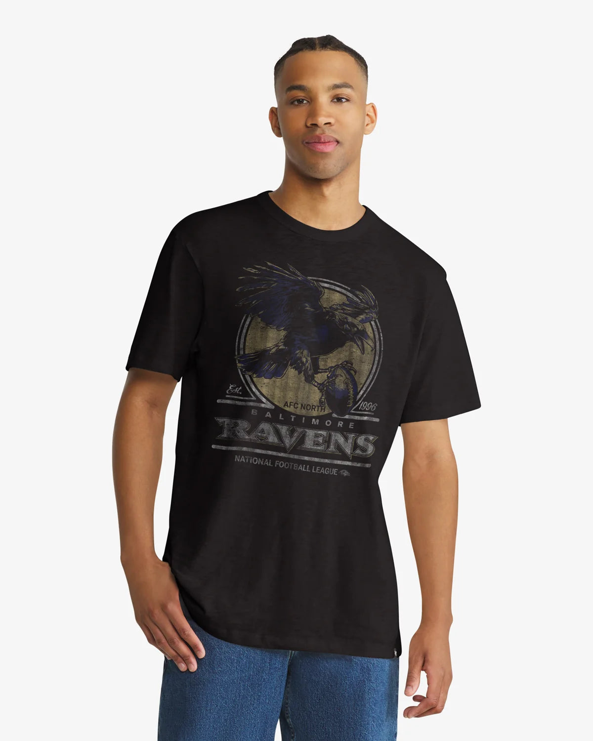 BALTIMORE RAVENS EMBLEM MARK '47 SCRUM TEE