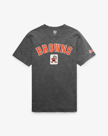 CLEVELAND BROWNS HISTORIC SEYMOORE WELL WORN '47 HEAVY SLUB TEE