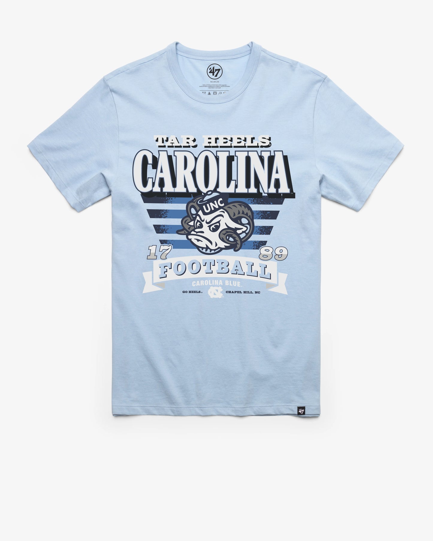 NORTH CAROLINA TAR HEELS UNC STRIPE SPLASH '47 FRANKLIN TEE