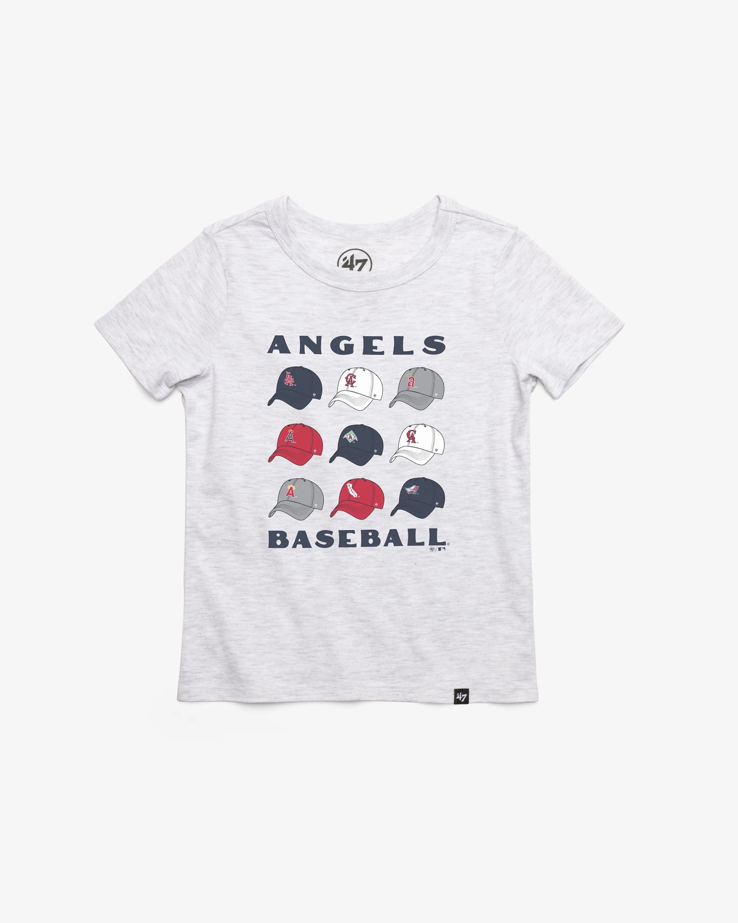 LOS ANGELES ANGELS COOPERSTOWN CAP OFF '47 KID'S FRANKLIN TEE