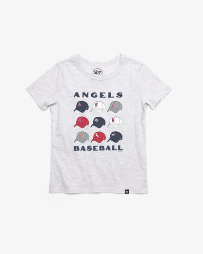 LOS ANGELES ANGELS COOPERSTOWN CAP OFF '47 KID'S FRANKLIN TEE