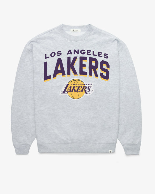LOS ANGELES LAKERS CAMPUS ARCH CLOUD '47 OVERSIZED CREW WOMENS