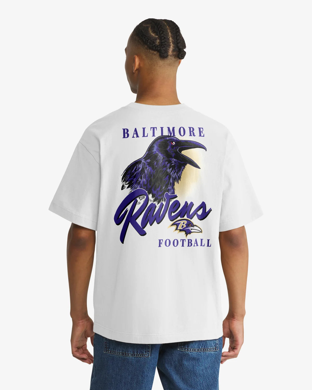 BALTIMORE RAVENS BACKER SCRIPT ILLUSTRATED '47 FOUNDATION TEE