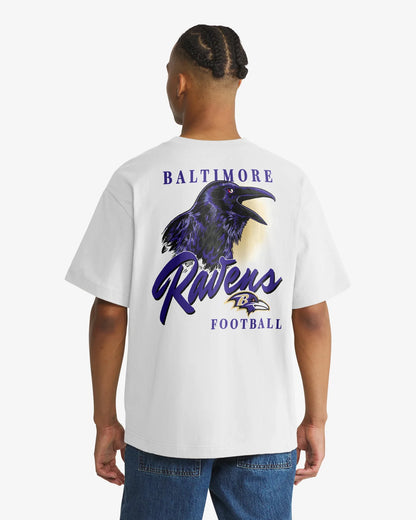 BALTIMORE RAVENS BACKER SCRIPT ILLUSTRATED '47 FOUNDATION TEE