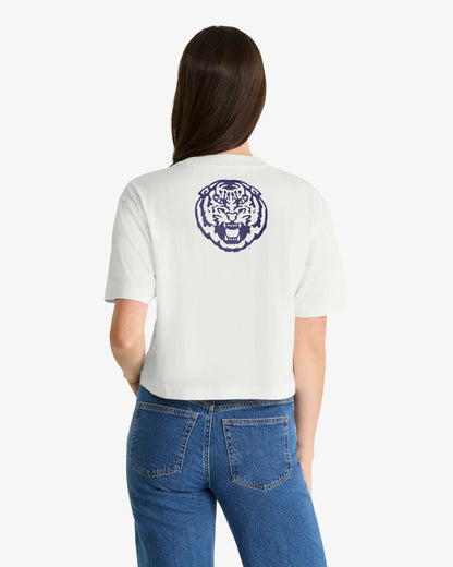 LOUISIANA STATE TIGERS LSU STRAIGHT THRU '47 REED CITY TEE WOMENS