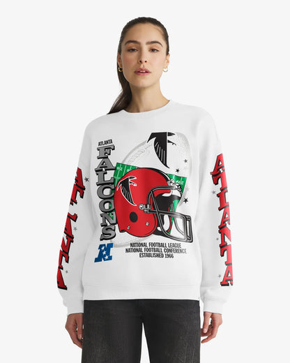 ATLANTA FALCONS HISTORIC THUNDEROUS '47 WOMEN'S OVERSIZED CREW