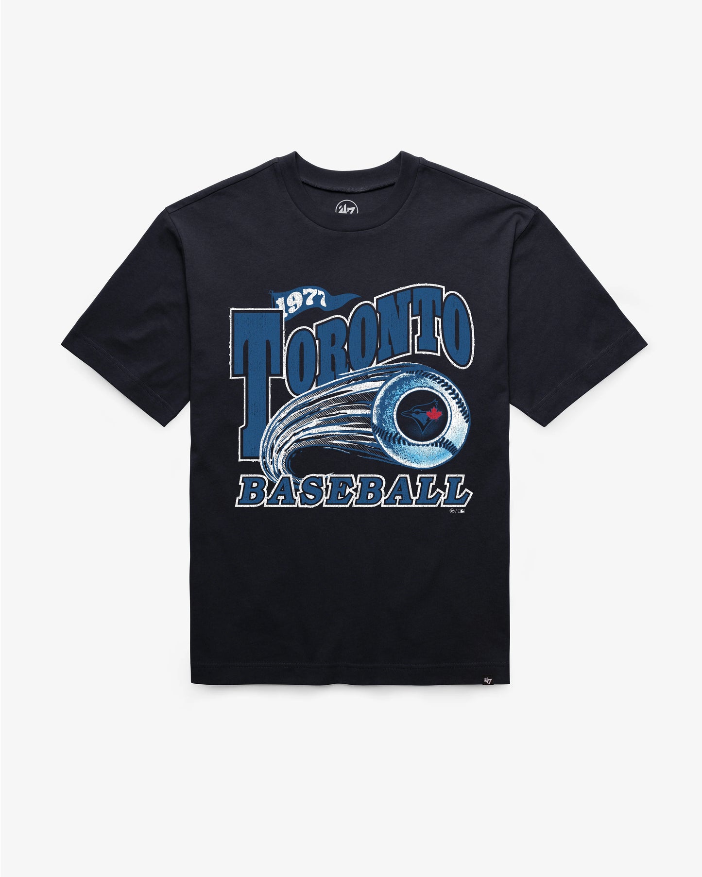 TORONTO BLUE JAYS CITY CONNECT GAME WORN CURVE '47 FOUNDATION TEE