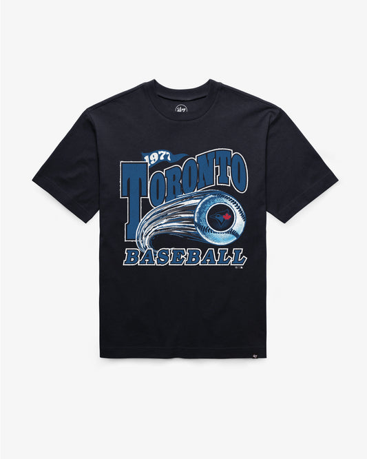 TORONTO BLUE JAYS CITY CONNECT GAME WORN CURVE '47 FOUNDATION TEE