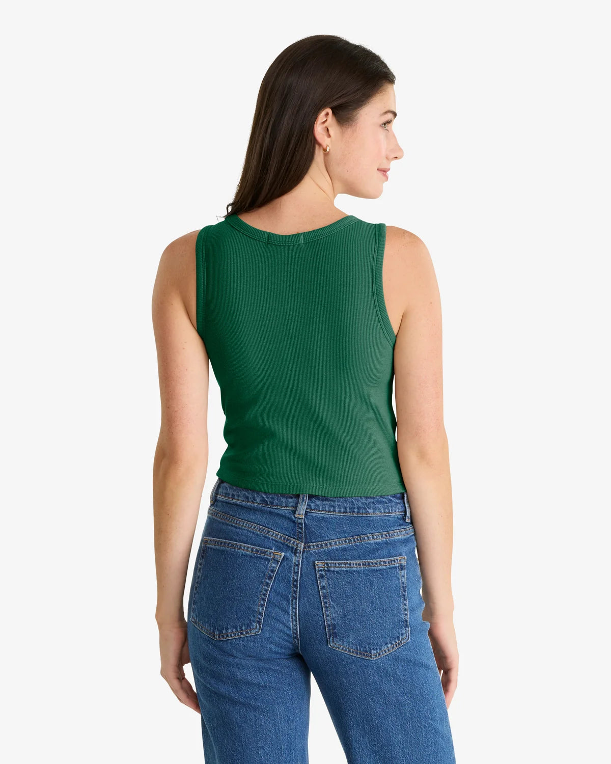 New York Jets Straight Cut '47 Baby Rib Tank Womens