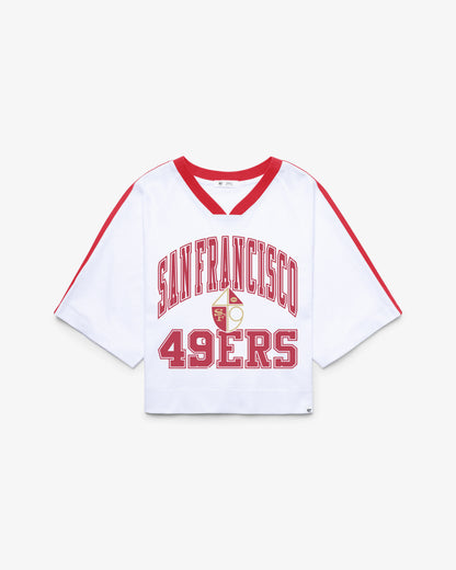 SAN FRANCISCO 49ERS HISTORIC BIG OVERARCH '47 WOMEN'S DROP NEEDLE RAGLAN JERSEY