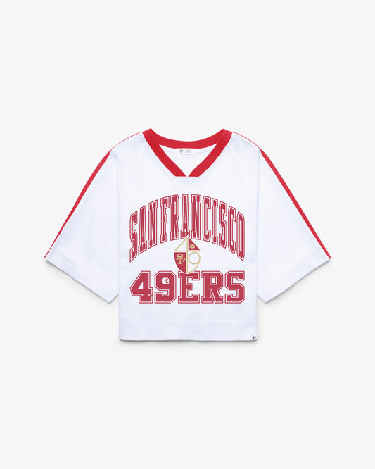 SAN FRANCISCO 49ERS HISTORIC BIG OVERARCH '47 WOMEN'S DROP NEEDLE RAGLAN JERSEY