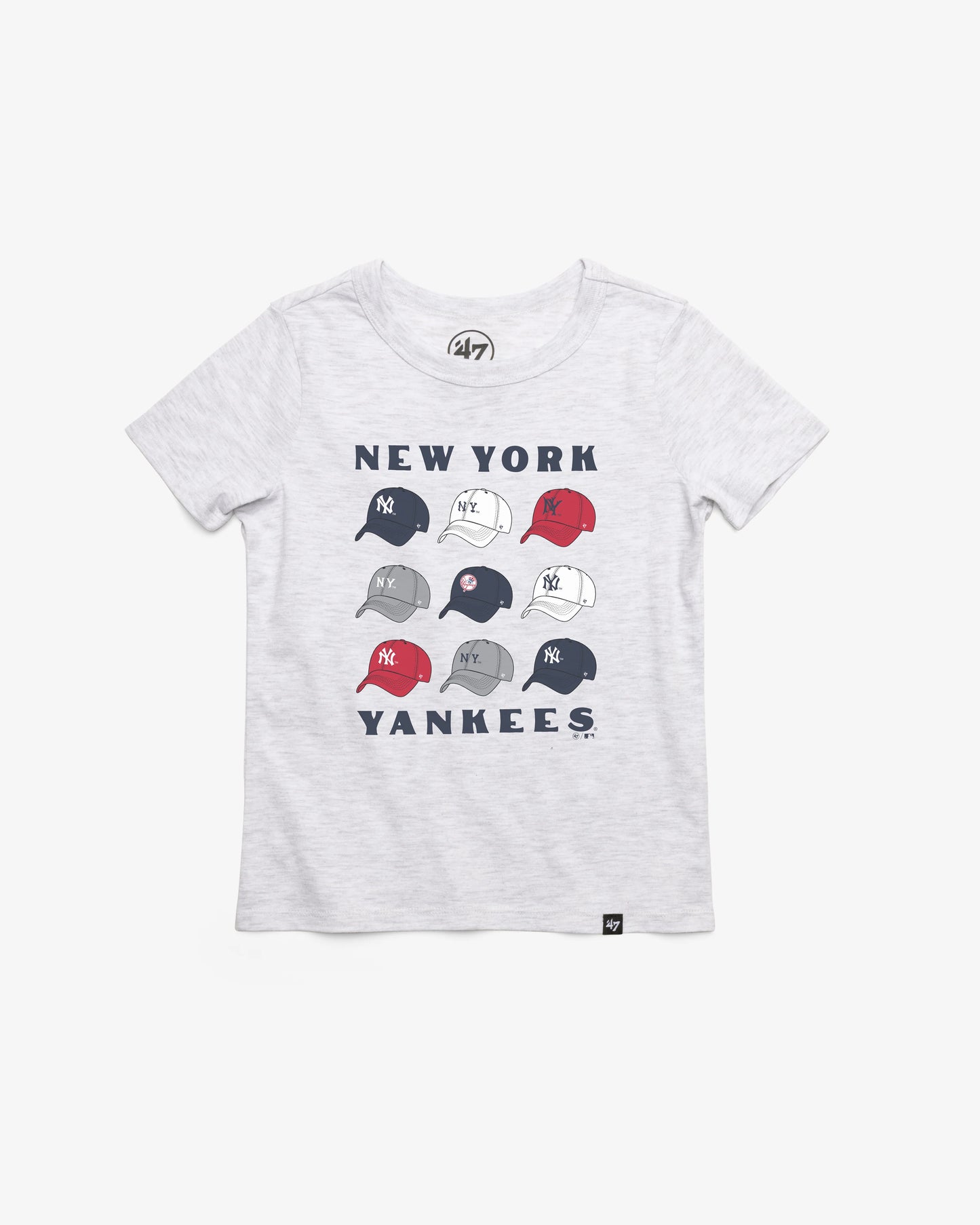 NEW YORK YANKEES COOPERSTOWN CAP OFF '47 KID'S FRANKLIN TEE