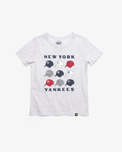 NEW YORK YANKEES COOPERSTOWN CAP OFF '47 KID'S FRANKLIN TEE