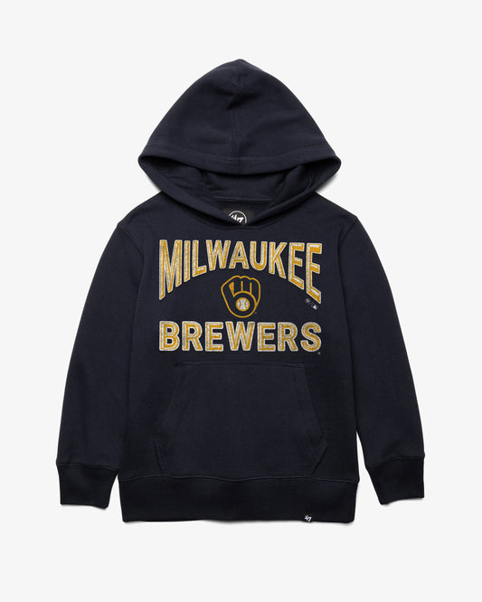 MILWAUKEE BREWERS FAN OUT '47 KID'S HEADLINE HOOD