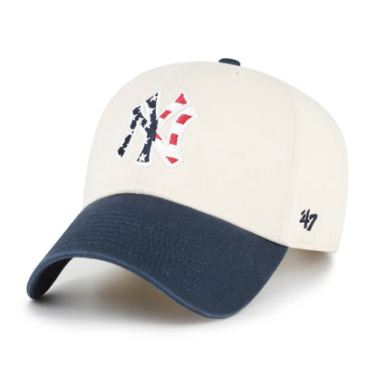 NEW YORK YANKEES FLAG FILL TWO TONE '47 CLEAN UP