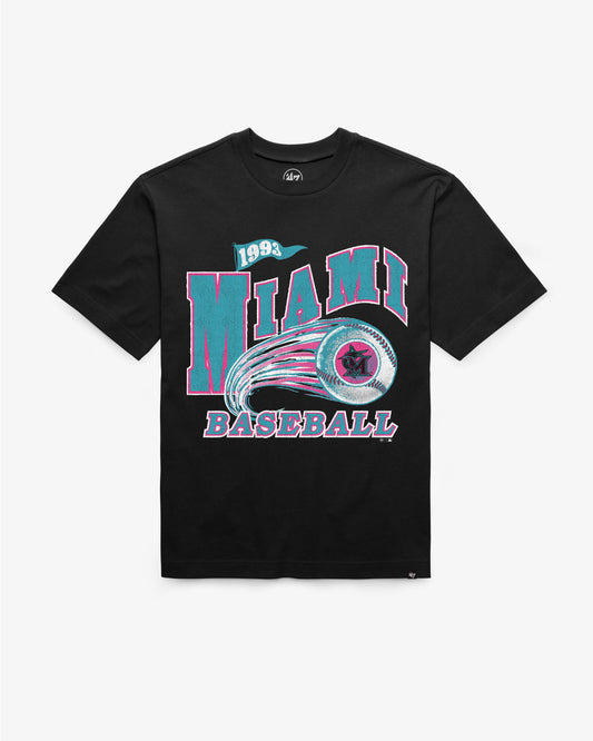 MIAMI MARLINS CITY CONNECT GAME WORN CURVE '47 FOUNDATION TEE