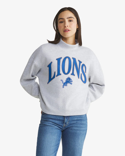 Detroit Lions Vantage '47 Women's Mock Neck Pullover