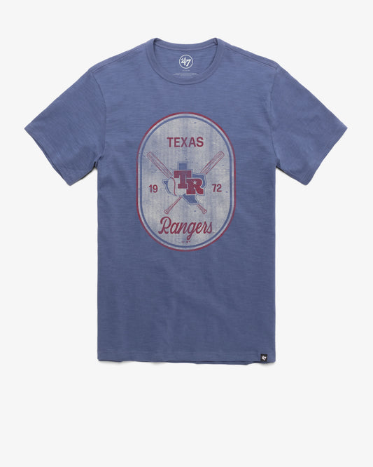 TEXAS RANGERS COOPERSTOWN CROSS PATCH '47 SCRUM TEE