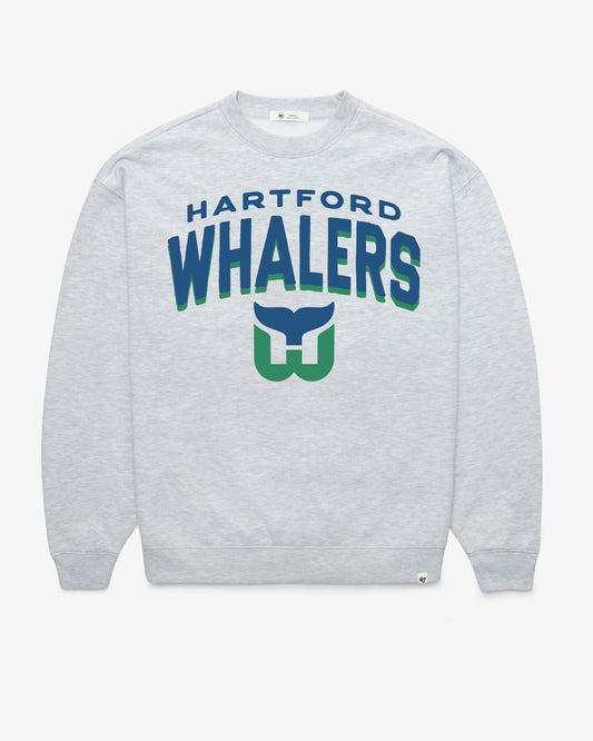 HARTFORD WHALERS VINTAGE CAMPUS ARCH CLOUD '47 OVERSIZED CREW WOMENS