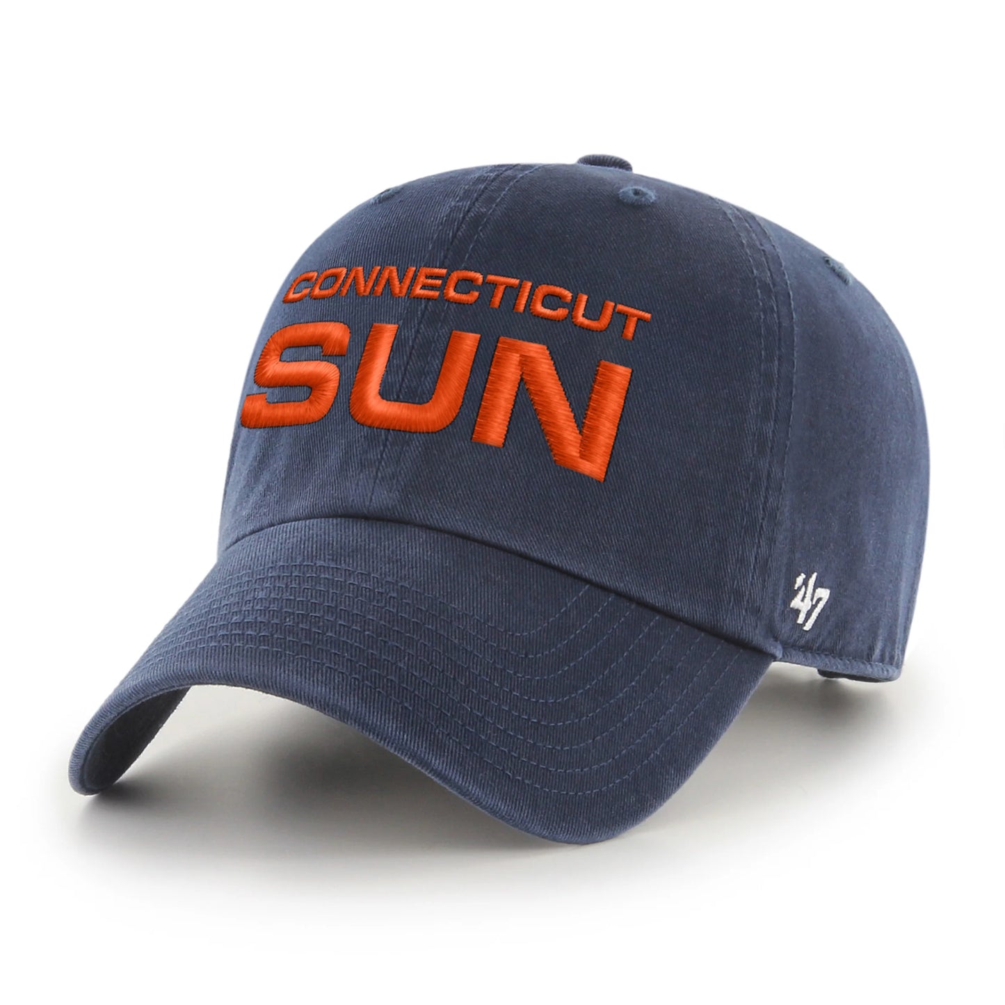 Connecticut Sun Ballpark Script Shot '47 Clean Up