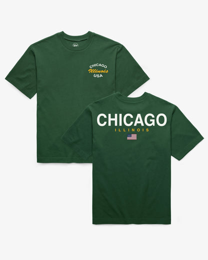 CHICAGO CITY STACKED '47 FOUNDATION TEE