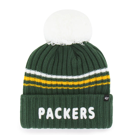 GREEN BAY PACKERS FUZZY SCRIPT '47 WOMEN'S CUFF KNIT