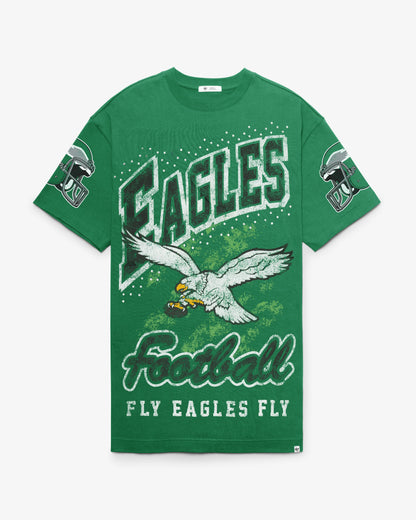 PHILADELPHIA EAGLES HISTORIC GEMSTONE SWASH '47 WOMEN'S T-SHIRT DRESS
