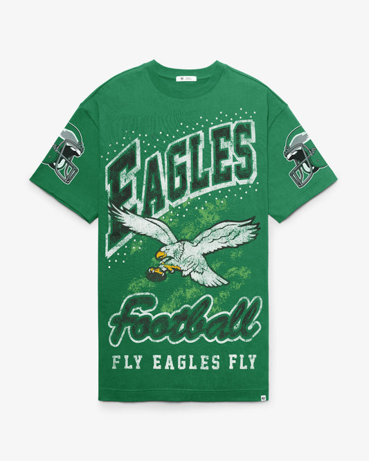 PHILADELPHIA EAGLES HISTORIC GEMSTONE SWASH '47 WOMEN'S T-SHIRT DRESS