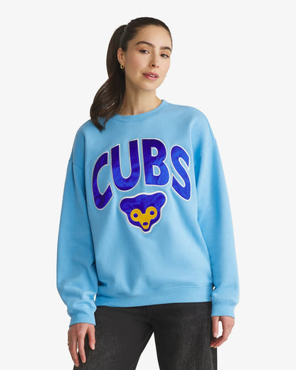 CHICAGO CUBS COOPERSTOWN EXTRA INNINGS '47 OVERSIZED CREW WOMENS