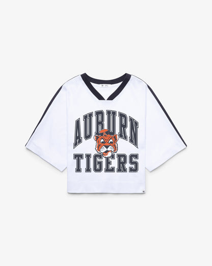 AUBURN TIGERS VINTAGE BIG OVERARCH '47 WOMEN'S DROP NEEDLE RAGLAN JERSEY