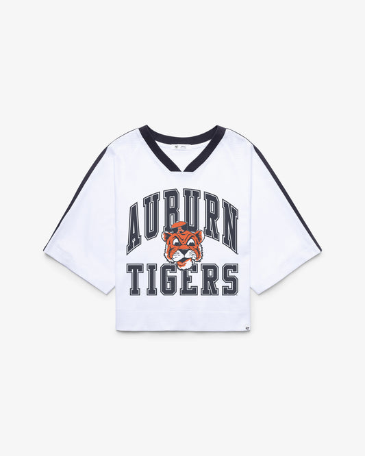 AUBURN TIGERS VINTAGE BIG OVERARCH '47 WOMEN'S DROP NEEDLE RAGLAN JERSEY