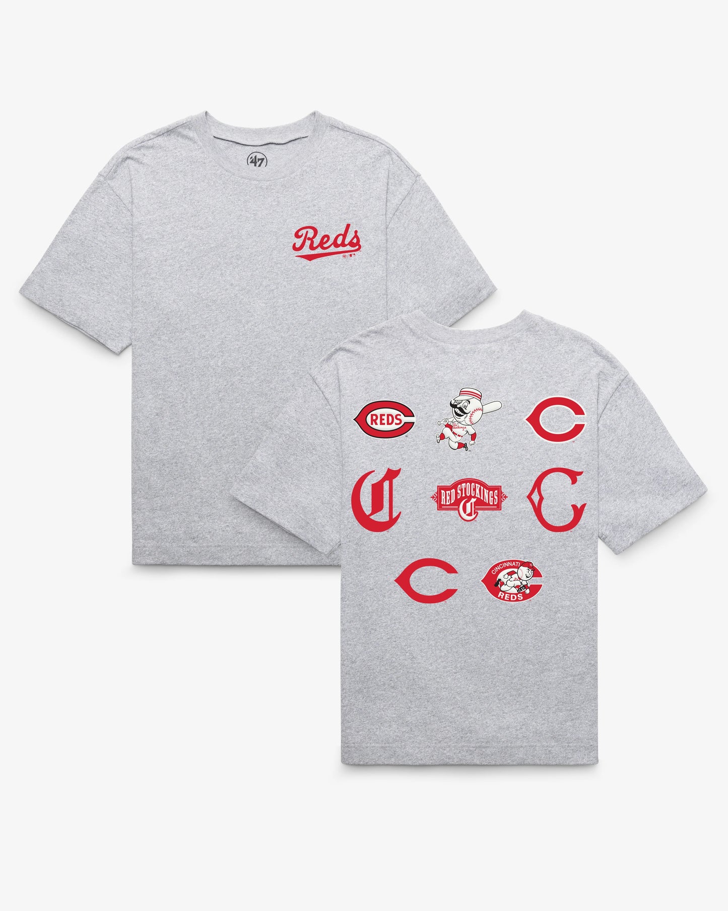 CINCINNATI REDS COOPERSTOWN HISTORY LOCK '47 FOUNDATION TEE